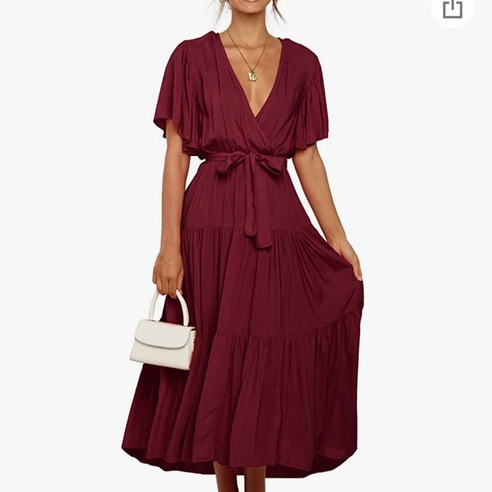 Women's Dress Summer Short Sleeve Chiffon Dresses